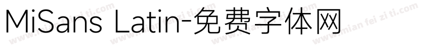 MiSans Latin字体转换